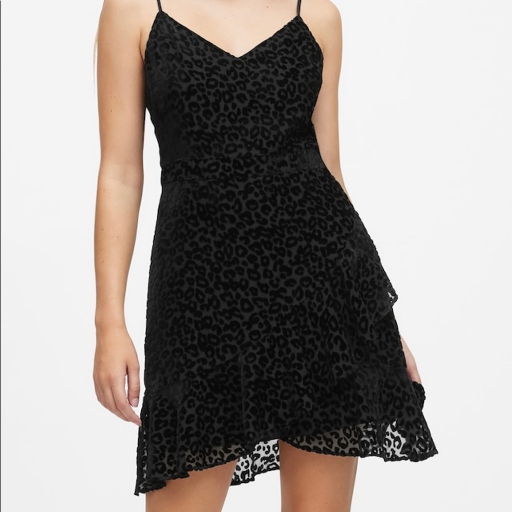 Black Leopard Dress